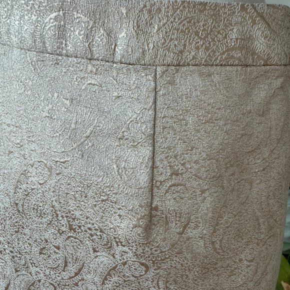 Banana Republic Gold Brocade Mini Skirt sz 4 - Picture 8 of 11
